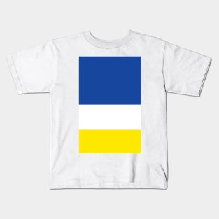 Everton Blue White Yellow Tricolour Design Kids T-Shirt